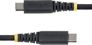 Kabel USB StarTech STARTECH.COM 30cm USB-C kabel do ładowania 60W 3A PD pleciona powłoka nylonowo-TPE wytrzymały USBC laptop-telefon kabel do ładowania USB 2.0 3