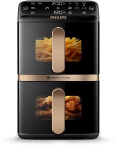 Frytkownica beztłuszczowa Philips Ovi Dual Basket NA462/70 9