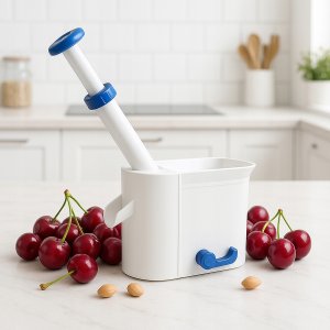 Drylownica Do WIŚNI CZEREŚNI Wymienne Gumki Ręczna Szybkie Drylowanie 7