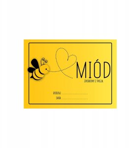 10X Etykiety do miodu naklejki na MIÓD SŁOIKI 4