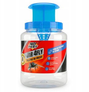 NO PEST Pułapka na Muchy Osy Meszki Muszki z Wabikiem "Jar 4Fly" 1,7L 4