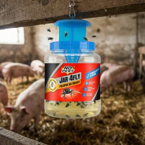 NO PEST Pułapka na Muchy Osy Meszki Muszki z Wabikiem "Jar 4Fly" 1,7L 9