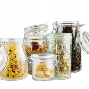 Zestaw SŁOIKI HERMETYCZNE z uszczelką 5szt. 9