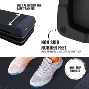 Gorilla Sports Stepper do ćwiczeń z regulacją wysokości 10-20 cm 2