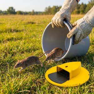 Pułapka na Myszy i Szczury do Wyłapywania Myszy Szczurów Gryzoni na Wiadro "Bucket Slide" 15