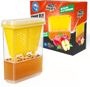 NO PEST Pułapka na Muszki Owocówki do Eliminowania Muszek z Wabikiem Wąska "Fruit Trap Slim" (2 szt) 2