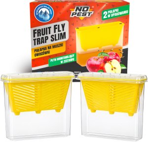 NO PEST Pułapka na Muszki Owocówki do Eliminowania Muszek z Wabikiem Wąska "Fruit Trap Slim" (2 szt) 3