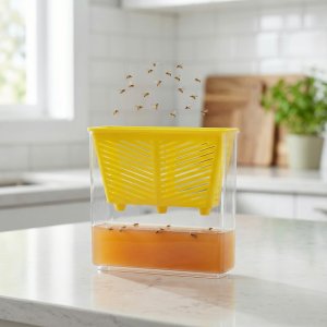 NO PEST Pułapka na Muszki Owocówki do Eliminowania Muszek z Wabikiem Wąska "Fruit Trap Slim" (2 szt) 9