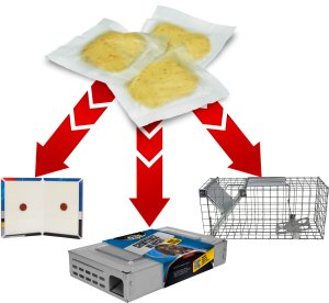 Wabik Przynęta Zanęta na Szczury Myszy Gryzonie do Pułapek Chwytaczy Łapek Myszołapek Przeciw Gryzoniom "Rodent Magnet" 400g 10