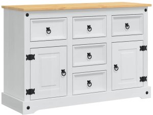 vidaXL Skrzynie do przechowywania z szufladą Biały 112 x 40 x 75 cm 2