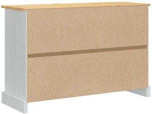 vidaXL Skrzynie do przechowywania z szufladą Biały 112 x 40 x 75 cm 6