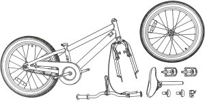 vidaXL Rower Górski 20 Cali 6-Speed dla 5-8 latków Czarny 8