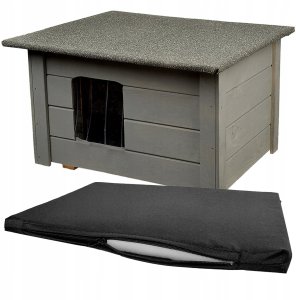 Wood OK Buda dla psa/kota szara Woodok 167
