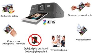 Wkłady Papier Wkład Do Aparatu Hanin Z1 Z2 Drukarki Mt53 Mt56i / 20 Szt. / Zink_2x3_20 3