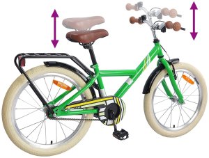 vidaXL Rower Dziecięcy 20 Cali dla dzieci w wieku 6-11 lat Zielony 7