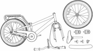 vidaXL Rower Dziecięcy 20 Cali dla dzieci w wieku 6-11 lat Czerwony 8