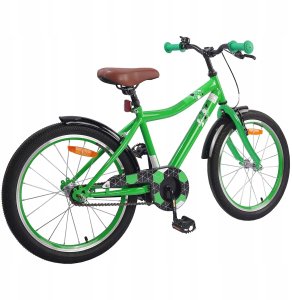 vidaXL Rower Dziecięcy 20 Cali dla dzieci w wieku 6-11 lat Zielony 3