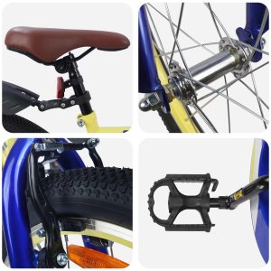 vidaXL Rower Dziecięcy 20 Cali dla dzieci w wieku 6-11 lat Żółty 4