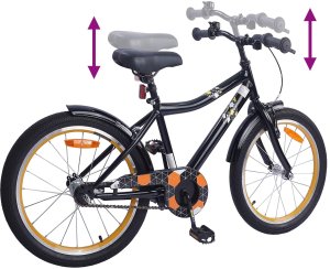 vidaXL Rower Dziecięcy 20 Cali dla dzieci w wieku 6-11 lat Czarny 7