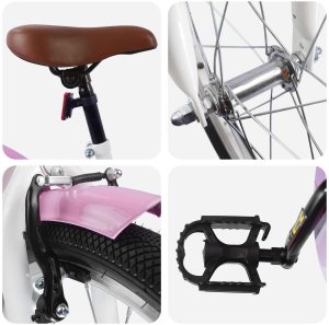 vidaXL Rower Dziecięcy 20 Cali dla dzieci w wieku 6-11 lat Biały 4