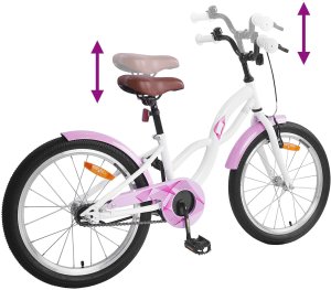 vidaXL Rower Dziecięcy 20 Cali dla dzieci w wieku 6-11 lat Biały 7