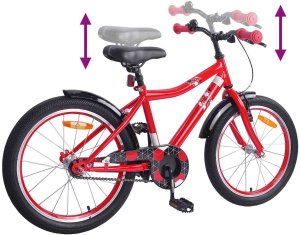 vidaXL Rower Dziecięcy 20 Cali dla dzieci w wieku 6-11 lat Czerwony 7