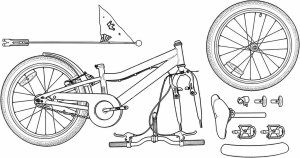 vidaXL Rower Dziecięcy 20 Cali dla dzieci w wieku 6-11 lat Czarny 8