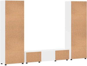 vidaXL Zestaw szafek RTV z szufladą Biały 10