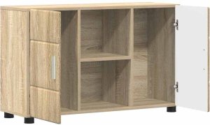 vidaXL Bufet Dąb Sonoma 88,5 x 30,5 x 55,5 cm 5