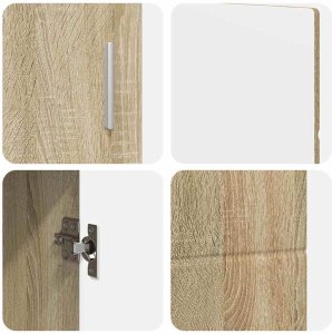 vidaXL Bufet Dąb Sonoma 88,5 x 30,5 x 55,5 cm 9