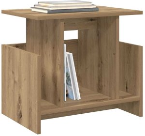 vidaXL vidaXL Stół pod telewizor 2 pcs Dąb rzemieślniczy 50 x 35 x 45 cm 3