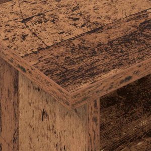 vidaXL Stół pod telewizor Stare drewno 100 x 35 x 35 cm 8