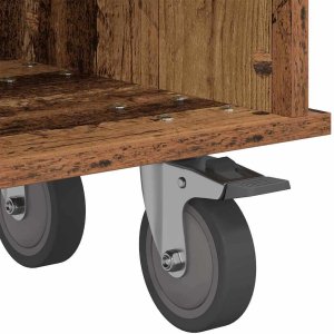 vidaXL Stół pod telewizor Stare drewno 100 x 35 x 35 cm 9