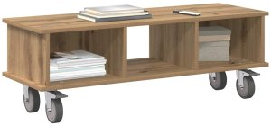 vidaXL Stół pod telewizor Dąb rzemieślniczy 100 x 35 x 35 cm 3