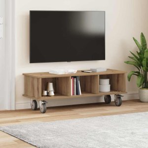 vidaXL Stół pod telewizor Dąb rzemieślniczy 100 x 35 x 35 cm 4