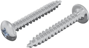 Wąż do pralki i zmywarki vidaXL Wkręty Drewniane 2 pcs srebrny M4 x 28 mm Stal 2