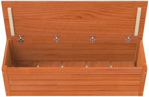 vidaXL Skrzynia do przechowywania Woskowy Brąz 109 x 36,5 x 33 cm 8