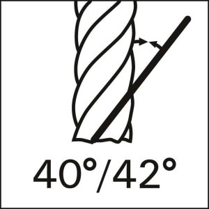 Ghring Frez trzpieniowy pełnow. 4,0mm 4-ostr. 40/42 stop.DIN6527L HB,H,Signum G-Mold 65 U GHRING 10