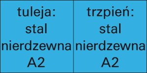 Nit jednostronnie zamykany, stal szlachetnaA2/A2, łeb płasko-okrągły4,0x6mm Goebel 3