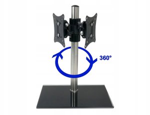 Podstawka uchwyt pod monitor 12"-27", do 20kg, VESA, regulacja 4