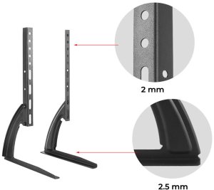 Uchwyt do telewizora 32"-75", podstawka monitora, do 50kg, VESA, regulacja 4