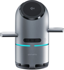 Ładowarka 4smarts Qi2 Stacja ładująca ChargeBot Sound szary przestrzenny 2