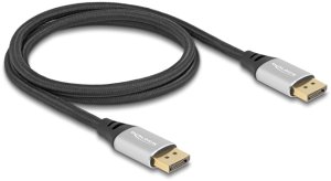 Delock DeLOCK DisplayPort kabel 16K 60 Hz 1 m srebrny metal 2