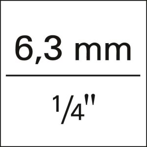 Zestaw końcówek wymiennych klucza nasadowego 1/4" 14-cz. D20 DMU-3 Gedore 4