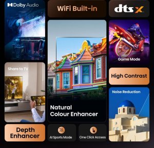 Hisense 32E4QT 81,3 cm (32") HD Smart TV Wi-Fi Czarny 4