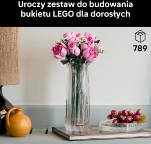 LEGO Botanicals Bukiet różowych róż (10374) 2