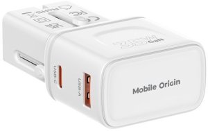 Mobile Origin 35W Travel Adapter, EU/US/UK/AU PW25, white 2