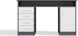 Biurko Antracytowe 125 cm x 55 cm 8