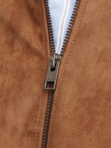 Jack&Jones kurtka z syntetycznego zamszu JJEDYLAN CLEAN JACKET NOOS 12261197 COGNAC L 6