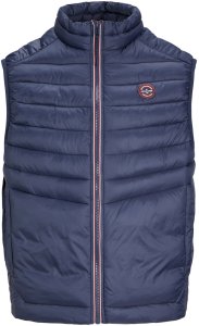 Jack & Jones puchowy bezrękawnik JJEMULTI BODYWARMER COLLAR NOOS 12258457 NAVY BLAZER/TRUE RED 2XL 2